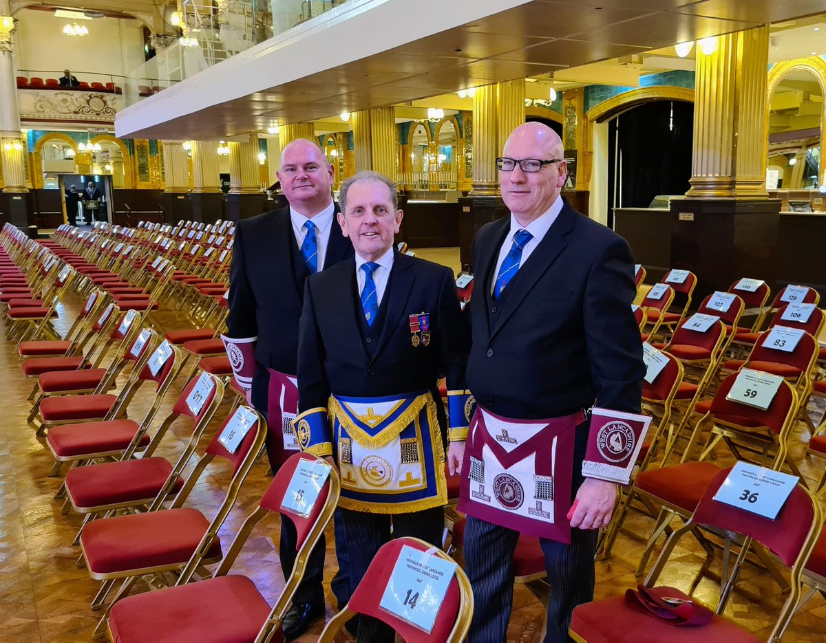 Had a great day at West Lancs Provincial Grand Lodge yesterday in The Winter Gardens, Blackpool. Good to see friends and Companions again.