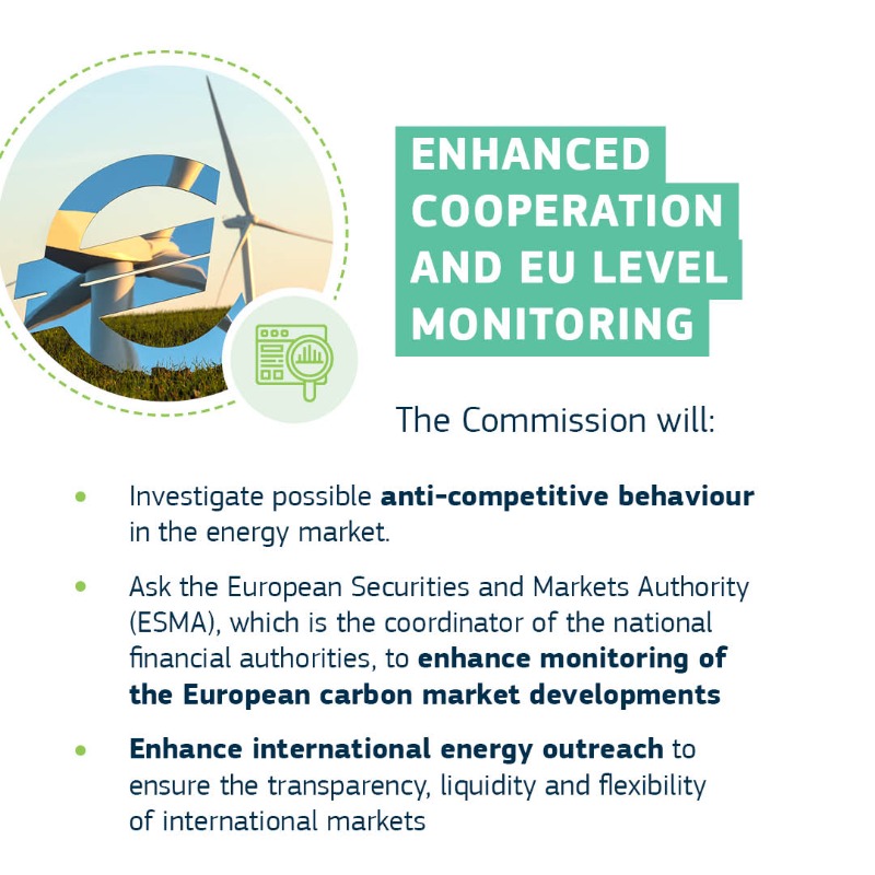EU_Commission's tweet photo. We present a “toolbox” that the EU and its Member States can use to address the immediate impact of #EnergyPrices increases:

🏡 emergency income support
📉 tax reductions
👪 aid to households, businesses
🔍 enhanced cooperation, EU level monitoring

🛠️ More in the toolbox ↓
