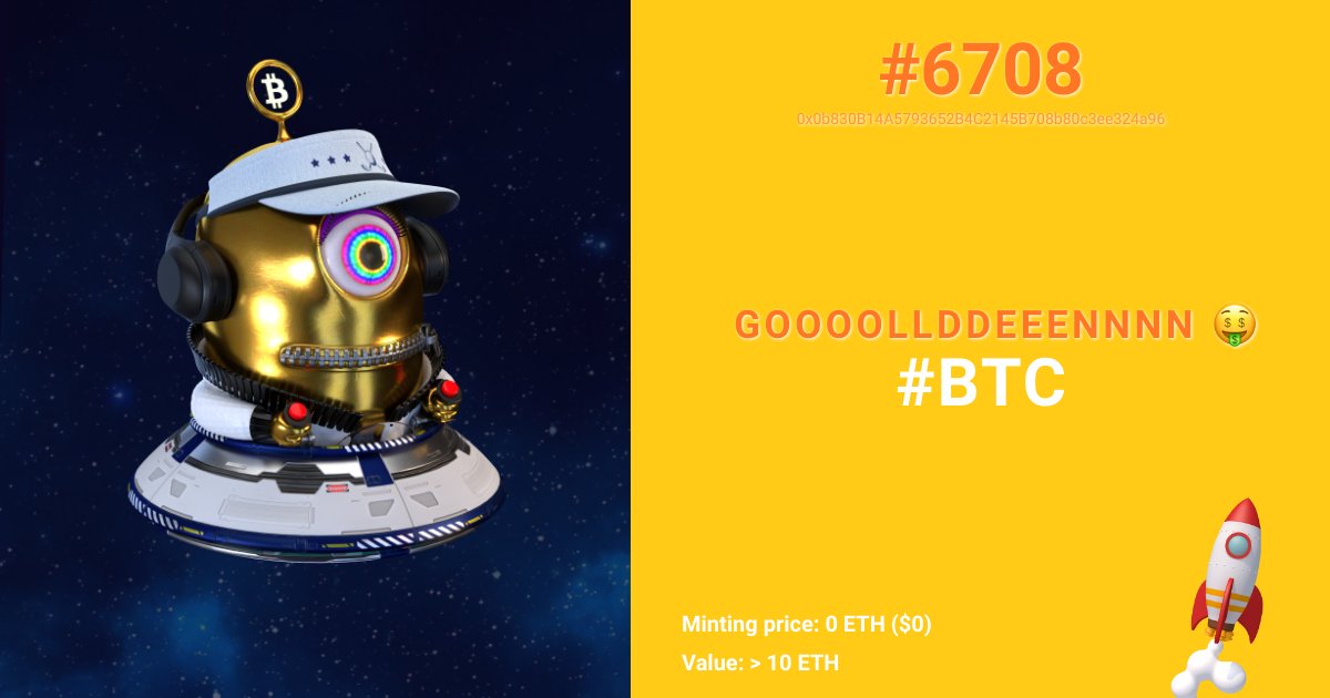 3DMartians's tweet photo. ๐ฑ #Martian #6708 just minted! You're now team #BTC #BTCTeam ๐ฝ https://t.co/Vb6MGSVyRb https://t.co/pbFLElgYVK