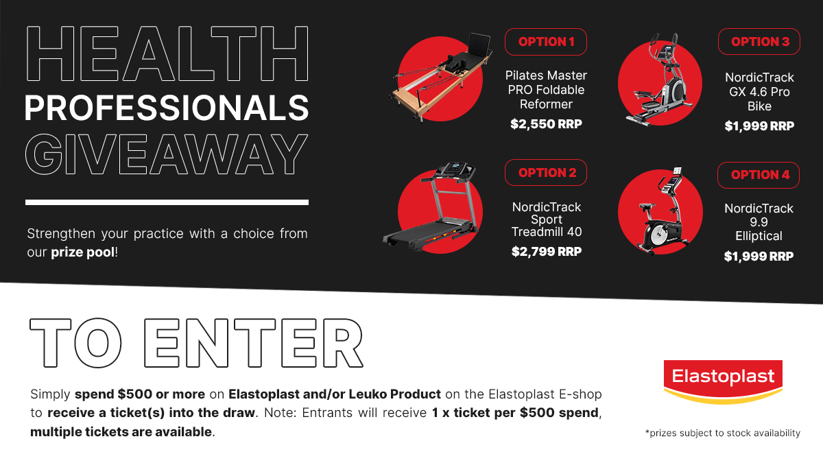 Strengthen your practice with the Elastoplast Health Professionals give away!

#Elastoplast #sports #gotyoucovered #sportsmedicine #jointsupport

Terms &amp; conditions apply* 
​
​Shop Now at elastoplastsport.com.au