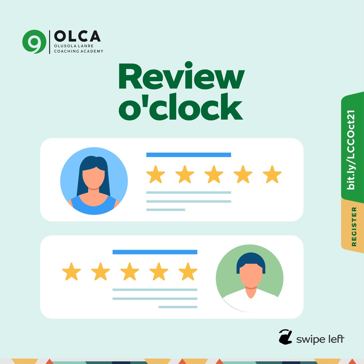 OLCAcad's tweet photo. Still want proof that Life Coaching Certification course at OLCA is a game changer?
Read what our students turned coaches are saying about it. (Swipe)
We have just 2 days left to go, have you signed up yet?
If not, Click the link in the bio to sign up Now!
#coaching#olca https://t.co/JL7ntYz89y