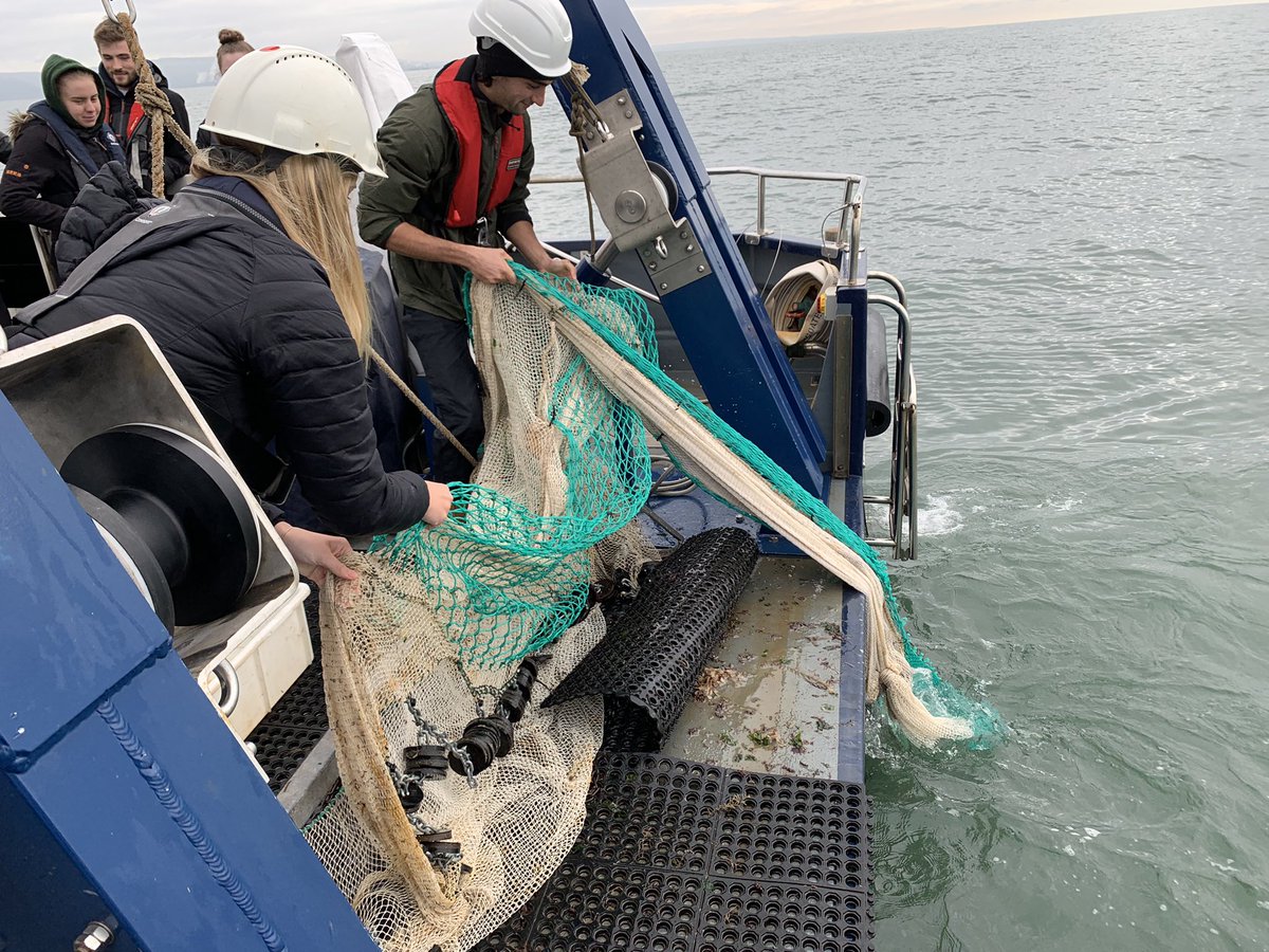 A beautiful day’s beam trawling to investigate sun tidal communities with <a href="/MarineSwansea/">Swansea Marine Biology</a> undergraduate Marine Biology students on Tuesday, let’s hope for another great day today!