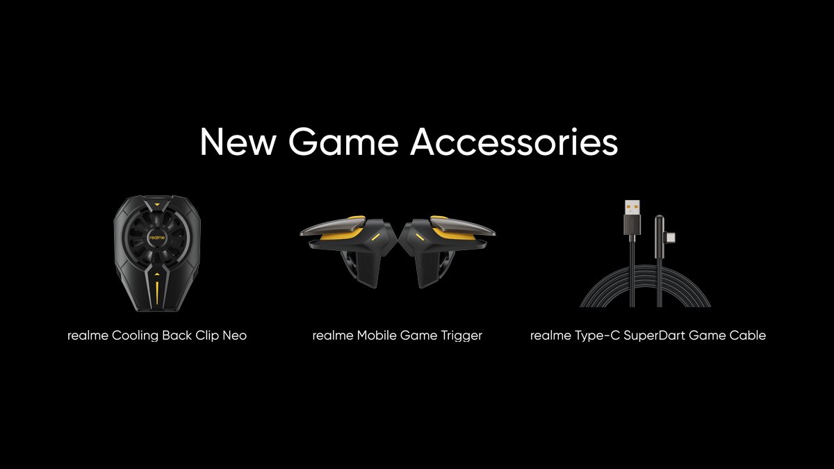 realmenarzoIN's tweet photo. Introducing the #realmeCoolingBackClipNeo, #realmeMobileGameTrigger & #realmeTypeCSuperDartGameCable!
Watch launch livestream here: https://t.co/O05gODqltO https://t.co/c4oyhebBPy