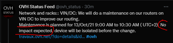 James_Machouk's tweet photo. @OVHcloud  thank you for your today's morning joke, can you please end it now ? #ovh_down https://t.co/Mjs2xs8FoK
