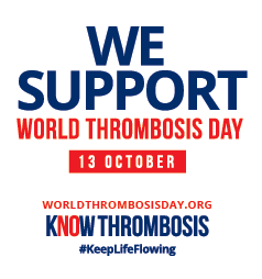 lunactx1's tweet photo. Today is World Thrombosis Day! We pledge our support to the millions affected by #thrombosis worldwide.

We are proud to partner with @ThrombosisDay and commit to working to raise the bar for those affected by blood clots, today and every day.

#WTDay21 #EyesOpenToThrombosis https://t.co/pbINuscl8r
