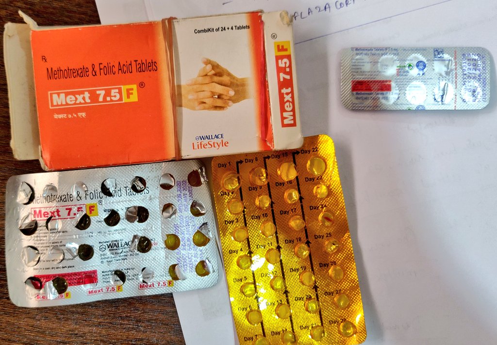 Karun209's tweet photo. #prescription
#patientsafety
#medicalprescription
Patient should be advised by Medical store.
Patient should get tablets verified by the treating physician especially when they change the Drug brand

Methotrexate is given once a week and Folic Acid is given rest 6 days to decreas https://t.co/8TqQwa3RFS