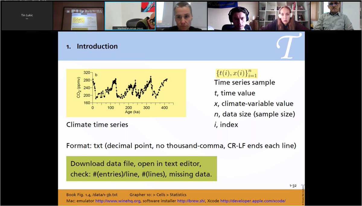 EXtremeClimTwin's tweet image. The final day of the second online workshop on hydro-climate extremes, detection and attribution for ESRs continues. Today we have a unique opportunity to learn about &quot;Climate Time Series Analysis, with special emphasis on climate extremes&quot;. #extremeclimtwin #H2020 #unspmf