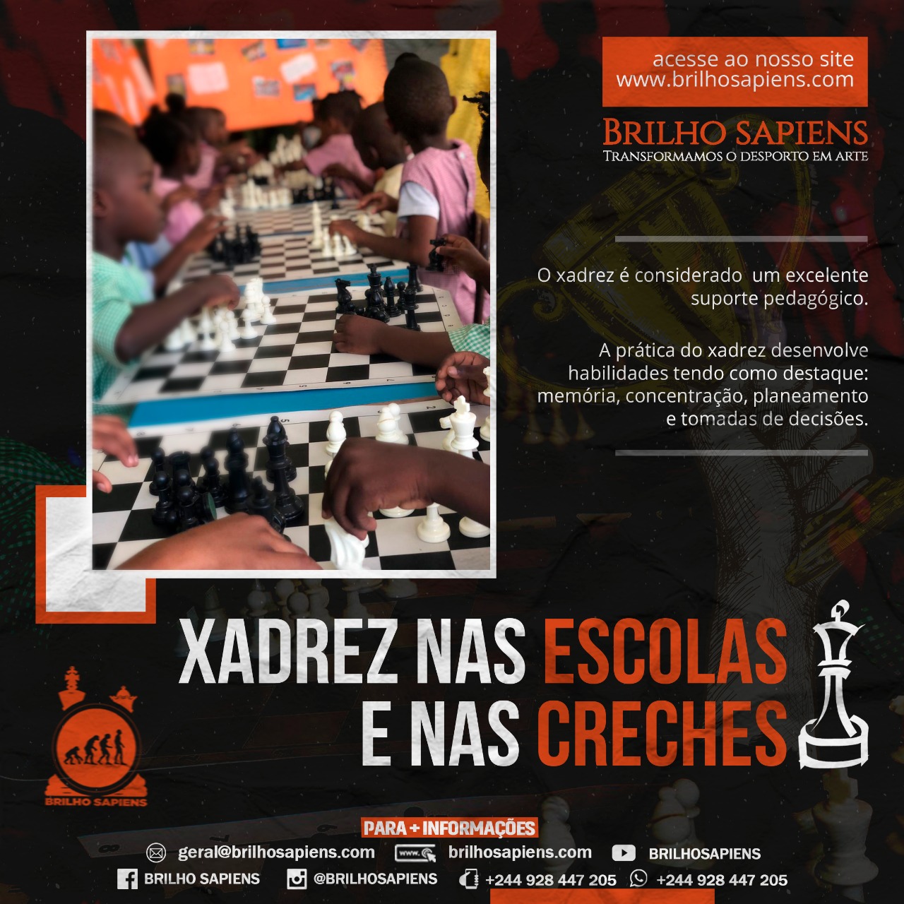 5⃣BENEFÍCIOS DO XADREZ PARA - Federação Angolana de Xadrez