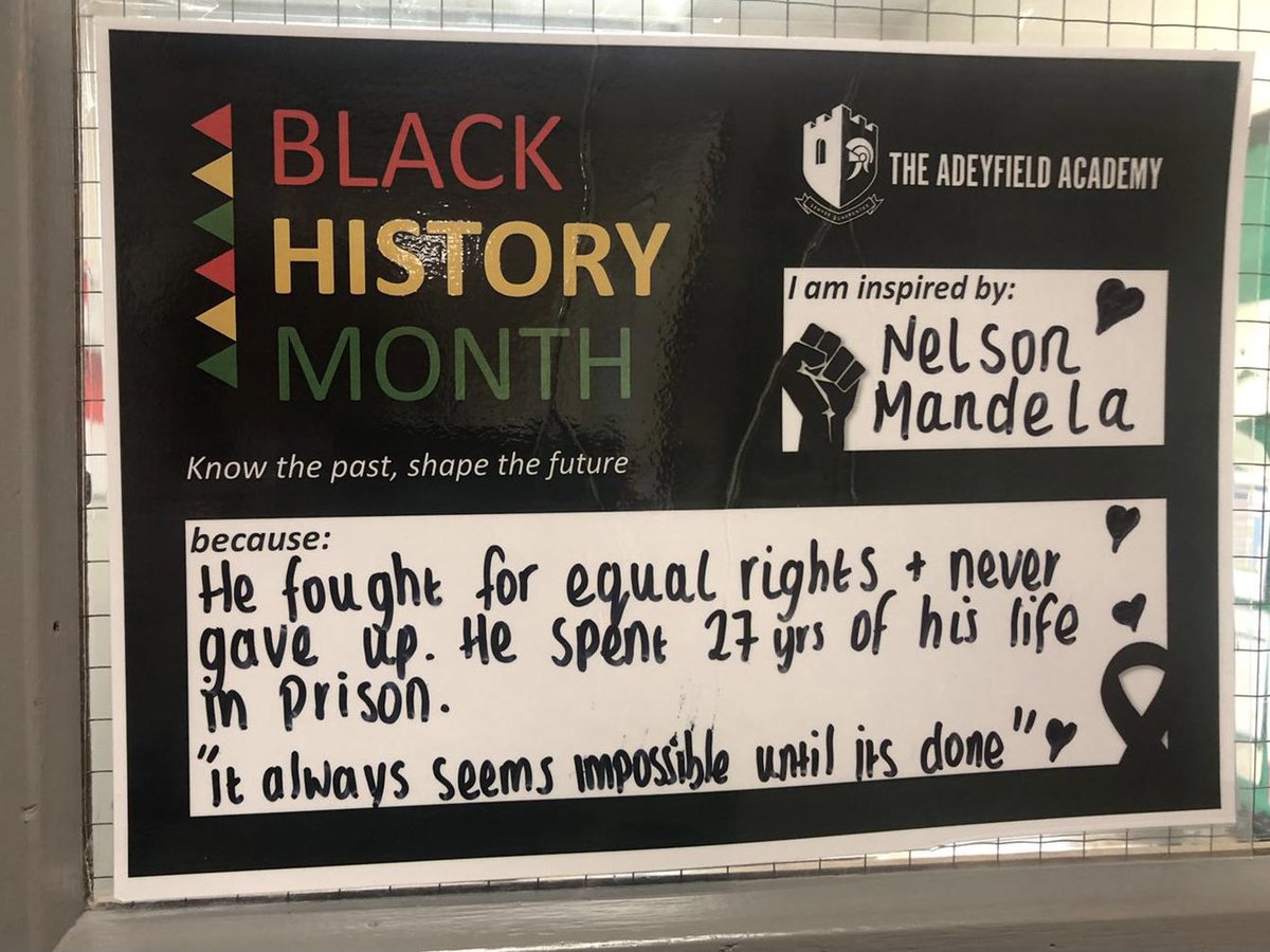 AdeyfieldSchool's tweet photo. We are recognising icons in honour of Black History Month, here are some of the amazing people inspiring us. #BHM2021 https://t.co/xMiEo450kb