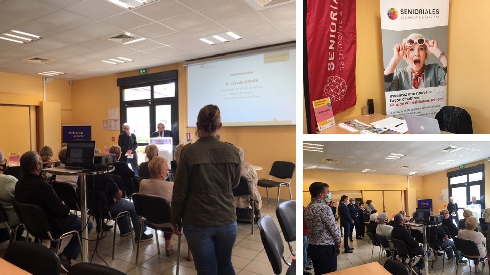 premier salon Séniors à Mions à l’occasion de la #semainebleue  #senioriales était présent avec Le Lab  pour animer le débat autour des nouveaux habitats Séniors. Merci à la ville de Mions et au CCAS pour l’évènement et vivement l’année prochaine !