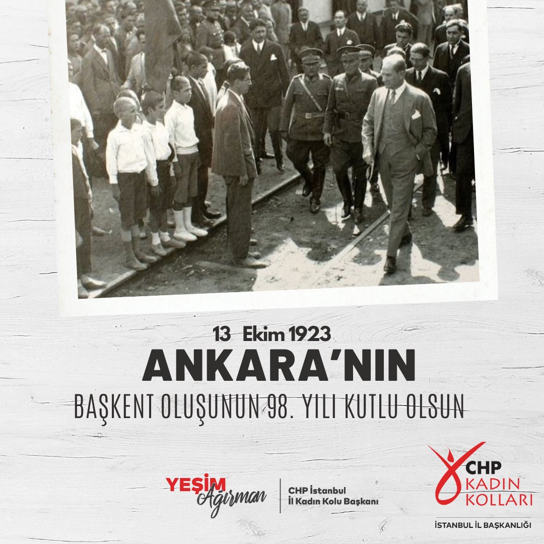 yesimagirman's tweet photo. Ulus olarak verdiğimiz kurtuluş mücadelesinin merkezi olan Ankara, bağımsızlık mücadelemizin kazanılmasında çok önemli bir rol oynamıştır. Ne mutlu bize ki bu merkez bugün başkentimizdir.

Ankara'nın Başkent Oluşunun 98. yıl dönümünü kutlu olsun🇹🇷 https://t.co/xKvA5c0C4l