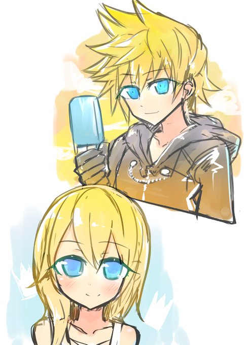 最近KH配信よく見てるので、
10年ぶりぐらいにロクサスとナミネ描いた
#kingdomhearts 