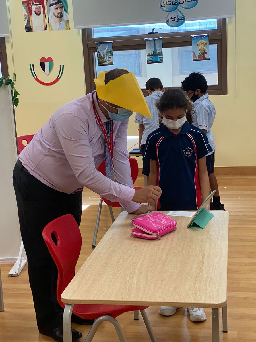 Thinking hats in Arabic class to enhance children's learning. #RPSDubai #RPSArabic