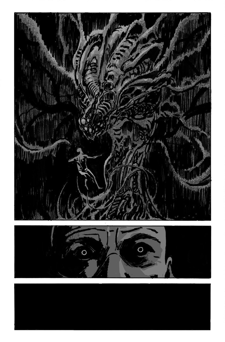 joshixson's tweet photo. Happy #Portfolioday. Here’s some black and white horror art https://t.co/Aw1usRKxUO