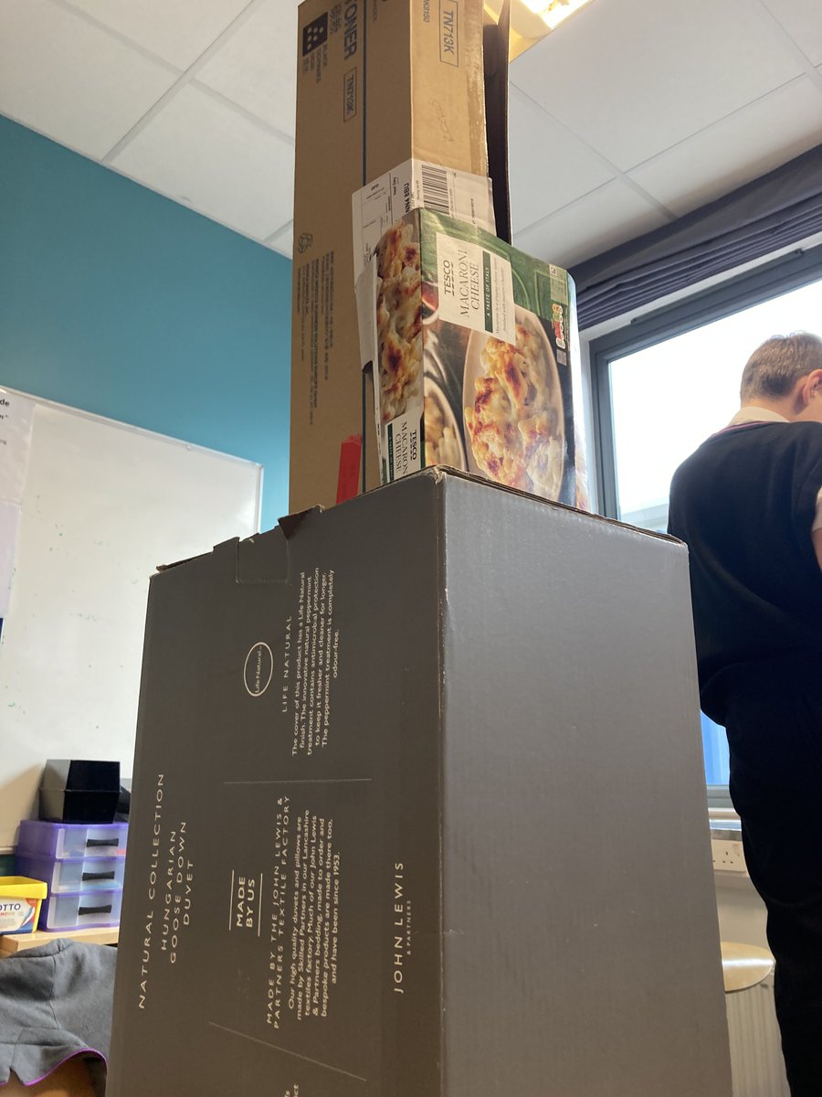 AbbeyfieldSch's tweet photo. So it begins! Y7 begin their first structure challenge - building the tallest free standing tower #knowledgeconnected https://t.co/FJ45xsPic1