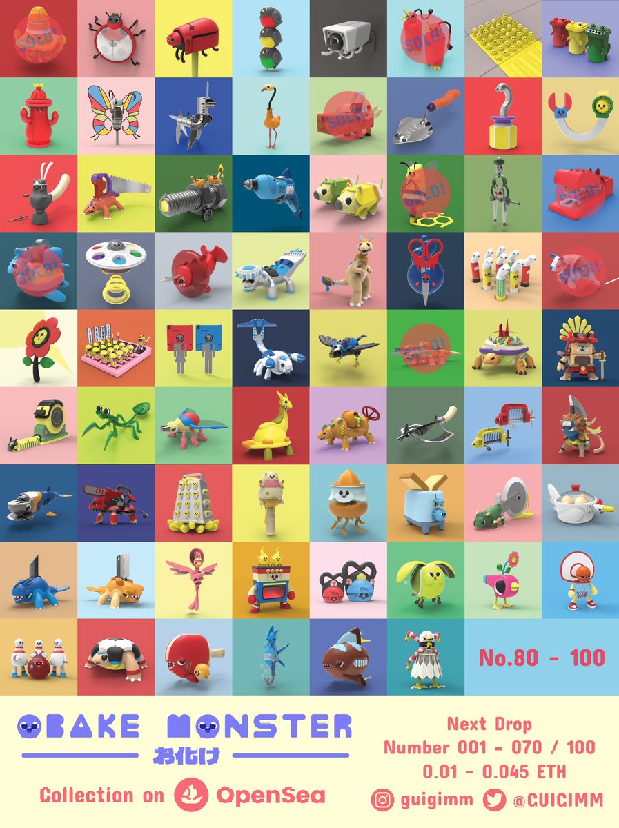 GUIGIMM's tweet photo. 🐟🐂🦖🐈 DROP NOW!!!🐕🐖🐒🐓

Number 1 - 70
𓅿 CARDS
𓇥 PHOTOS EDITION

Opensea:
https://t.co/yh3aIkpt9O
Discord:
https://t.co/YRoAYmbDey

Hope you enjoy my monster :-)
THANKS.

#NFT #NFTs #NFTthaiartist #NFTCommunity #NFTTHAILAND #nftcollector #NFTartist #nftart https://t.co/EKBtFanf7J
