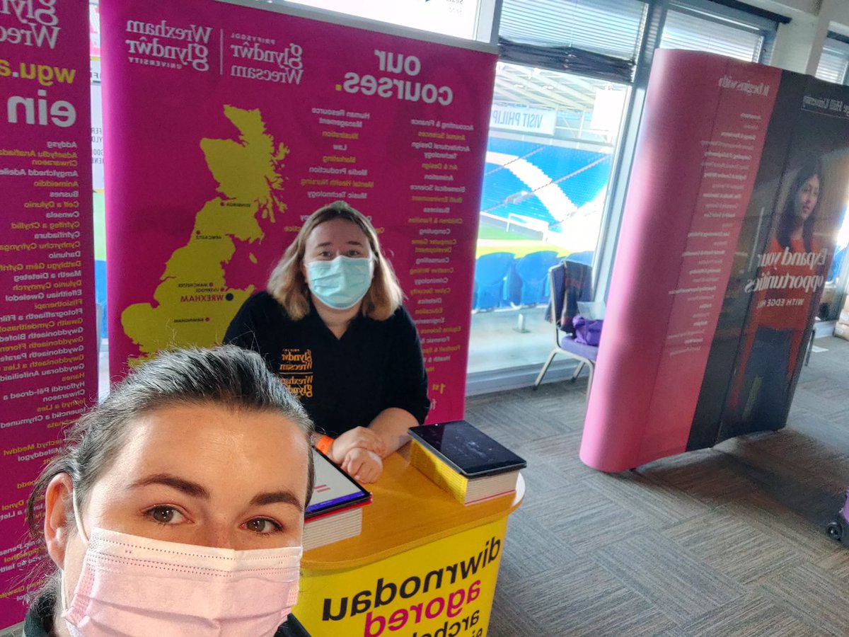 amber__amber's tweet photo. Attending @UKUniSearch today in @CardiffCityFC find out opportunities available @GlyndwrUni @wguoutreach Chat to Becky or myself 🎓👋 https://t.co/pQs8NnZLGz