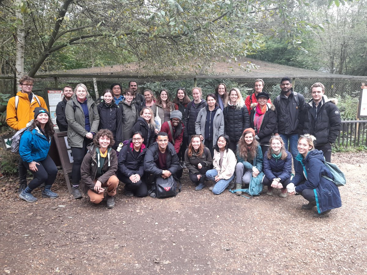 Our MSc group visited <a href="/WildwoodTrust/">Wildwood Kent</a> &amp; the <a href="/KentWildlife/">Kent Wildlife Trust</a> European bison reintroduction site yesterday to hear about UK conservation &amp; rewilding. Many thanks to the Wildwood &amp; KWT staff for making it such an interesting &amp; inspiring trip!