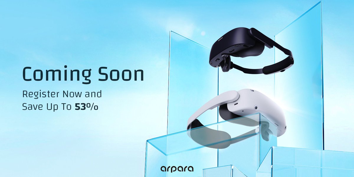arpara_global's tweet photo. Who's hyped? arpara's VR headset Kickstarter is coming soon, sign up now and stay tuned!
AIO: https://t.co/dcayFp3nE3
Tethered: https://t.co/TJdJtfMoVX
#kickstarter #hyped #VRtrain https://t.co/bIxItVMYg7