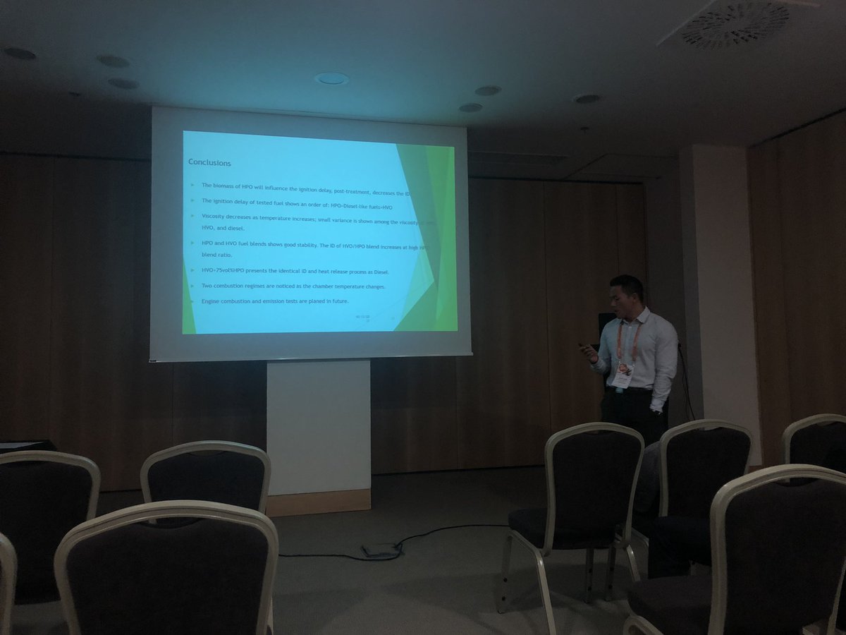 Interesting conclusions on igniton behavior of hydrotreates pyrolysis oil in combustion research unit #sdewes #SDEWES