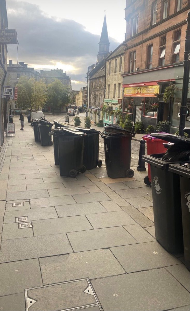 DodsterSwim's tweet photo. This makes me so sad! @StirlingCouncil emptying bins once a month is destroying our city. 🐀 https://t.co/3FXH80qGNO