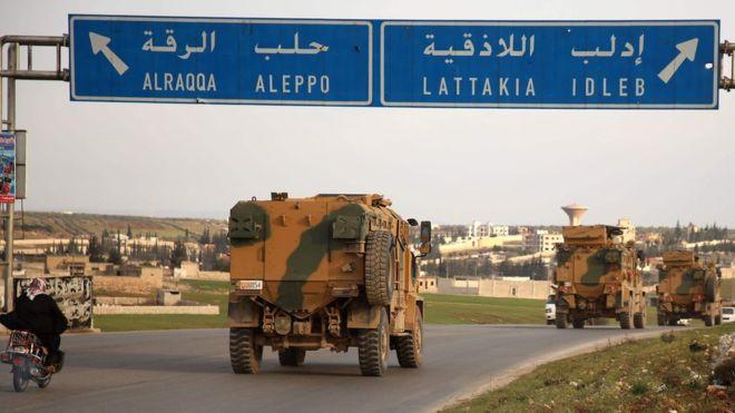 enhawarnews's tweet photo. The construction process of the #Turkish_occupation army base in the southern sector on #Idlib and exactly in the village of #Binin in eastern Mount Zawiye has been finished.

🌎https://t.co/QyH8r0p45Z https://t.co/n4oet0JIuf