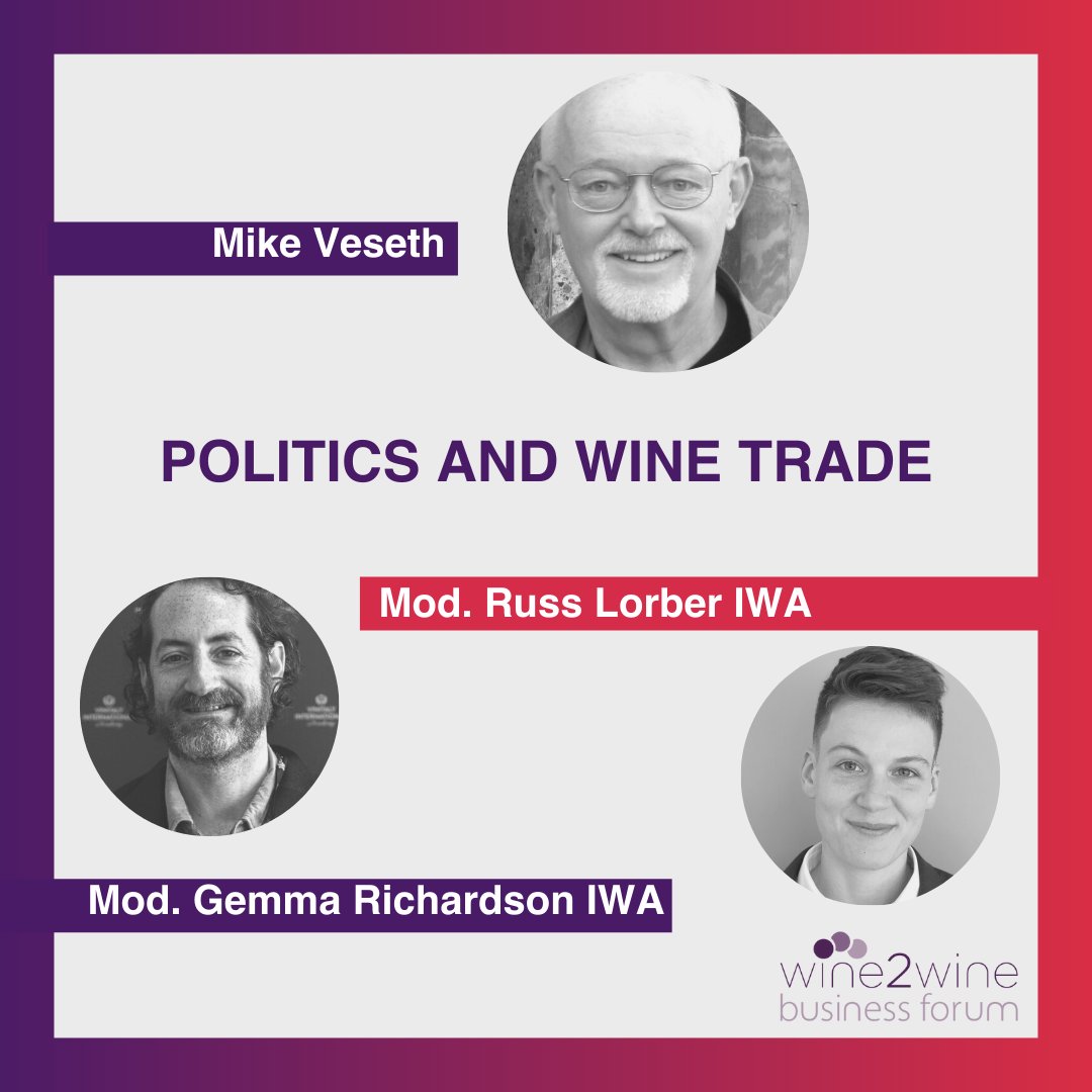 wine2wineVerona's tweet image. What are the links between wine and politics?
@MikeVeseth
#learningobjectives #wine2wine2021 #sharingbusinessideas #winebusiness #wineindustry #winesector #wineforum #wineworld #wineprofessional #business #wine2wine #networking