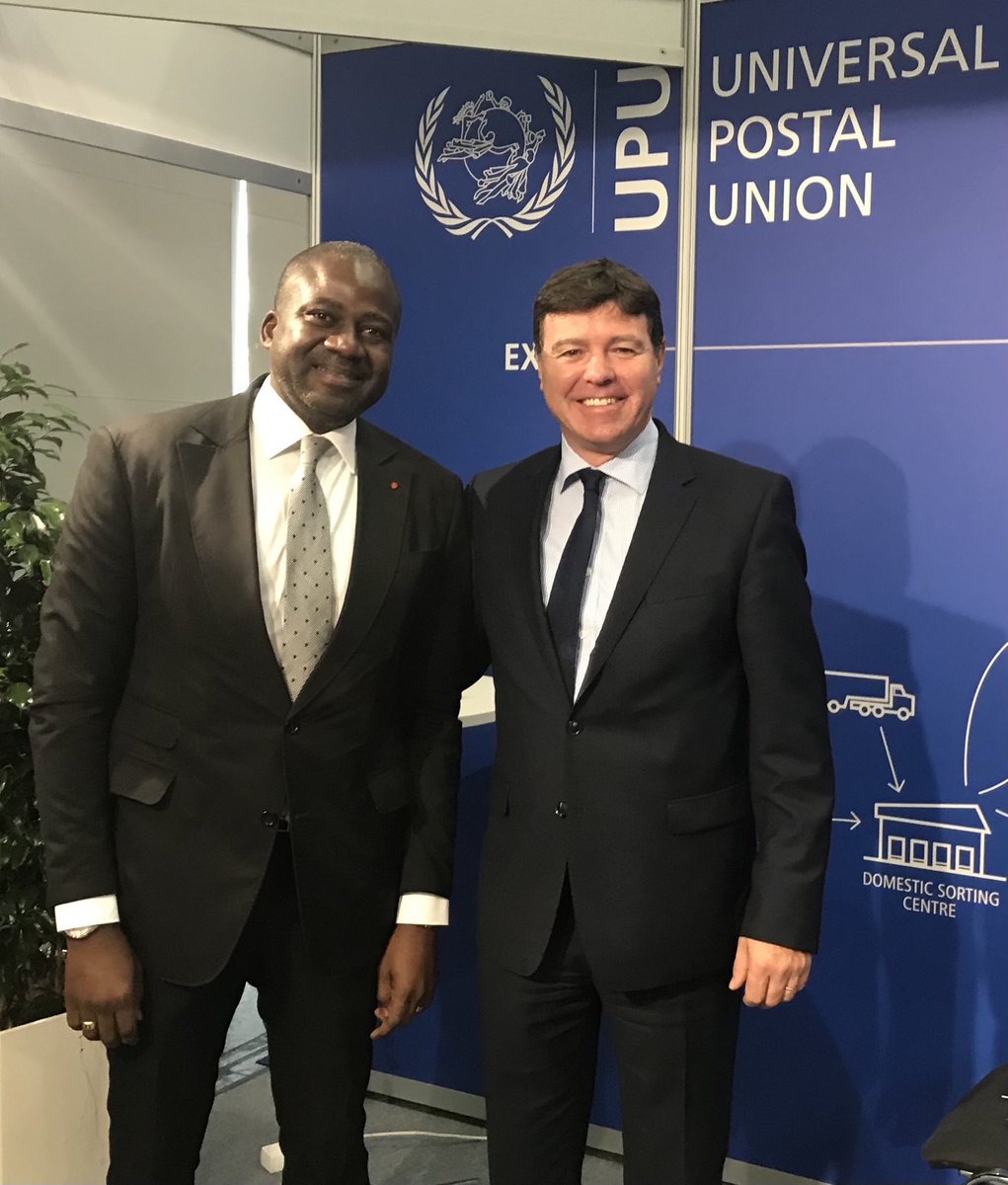 Une rencontre au sommet avec notre grand patron. Le président de Conseil d’administration de l’⁦<a href="/upu_onu/">Union Postale Universelle</a>⁩ ⁦<a href="/isaacgnamba/">Isaac GNAMBA-YAO</a>⁩