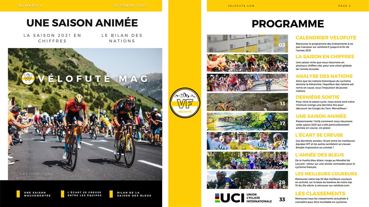 VeloFute's tweet photo. 🚨 𝗠𝗮𝗴 𝗩𝗲́𝗹𝗼𝗳𝘂𝘁𝗲́ 𝗻°𝟰 📰 : 𝗨𝗻𝗲 𝘀𝗮𝗶𝘀𝗼𝗻 𝗮𝗻𝗶𝗺𝗲́𝗲
Qui dit fin de saison dit bilan. Autour de plusieurs analyses, nous décryptons sous tous les angles cette saison 2021 passionnante. A lire 🔥
via 👉https://t.co/bu8EYjhOmH
Like❤️et RT très appréciés 🙏 https://t.co/5kpmlaYaDt