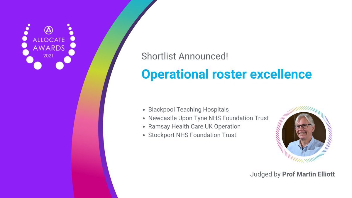 RLDatix UK & Ireland (@rldatixuki) on Twitter photo Congratulations to <a href="/BlackpoolHosp/">NHS Blackpool Teaching Hospitals 💙🌈</a>, <a href="/NewcastleHosps/">Newcastle Hospitals</a>, <a href="/ramsayhealth/">Ramsay Health Care</a>, <a href="/StockportNHS/">Stockport NHS FT</a> - shortlisted for the "Operational roster excellence " #AllocateAwards. Congratulations to <a href="/BlackpoolHosp/">NHS Blackpool Teaching Hospitals 💙🌈</a>, <a href="/NewcastleHosps/">Newcastle Hospitals</a>, <a href="/ramsayhealth/">Ramsay Health Care</a>, <a href="/StockportNHS/">Stockport NHS FT</a> - shortlisted for the "Operational roster excellence " #AllocateAwards.