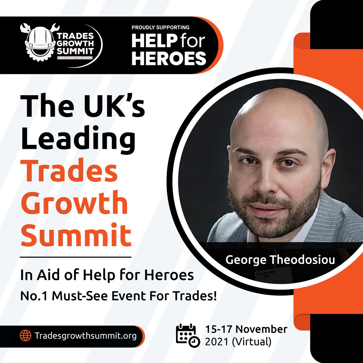 We are super excited to be welcoming <a href="/gfssolution/">George</a>  to speak at the UK’s FIRST ever Trades Growth Summit in aid of <a href="/HelpforHeroes/">Help for Heroes</a>
 
WATCH IT ANYTIME, ANYWHERE, FOREVER
 
Get Your Free Ticket:  tradesgrowthsummit.org
