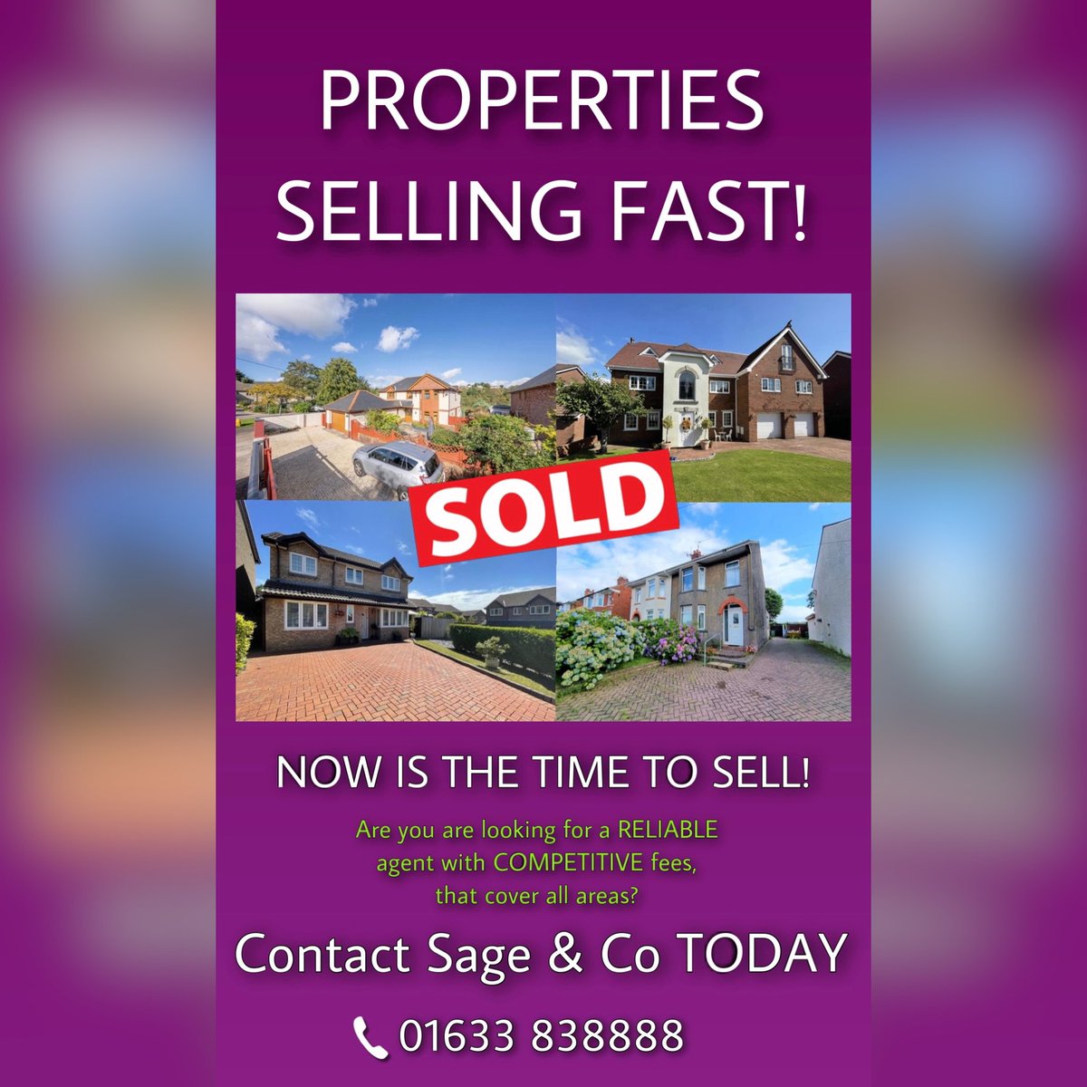 💥 PROPERTIES SELLING FAST!! 💥

Now is the time to market your property for sale - Make sure to choose the right agent for the job!🏡 Contact our offices TODAY to speak with one of our EXPERIENCED agents! 📞💜

🦉01633 838888
𝘐𝘵'𝘴 𝘖𝘞𝘓 𝘢𝘣𝘰𝘶𝘵 𝘺𝘰𝘶!