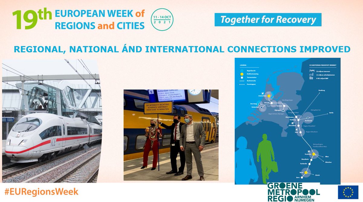 a lot of support from @Vera_Tax and <a href="/HeraldRuijters/">Ruijters</a> at #EURegionsWeek session 
on how cities &amp; regions like <a href="/regioAN/">Groene Metropoolregio Arnhem-Nijmegen</a> <a href="/IdFEurope/">Ile-de-France Europe</a> <a href="/RegionFrankfurt/">FrankfurtRheinMain</a> <a href="/TurkuEUoffice/">Turku EU Office</a> contribute to international rail #euyearofrail 
next step; come with plan for Amsterdam-Arnhem-Ruhr #ICE