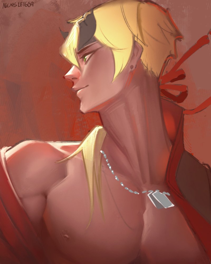 AlexisLe1609's tweet photo. just repost because i'm too busy these weeks 😭

#Thoma #GenshinImapct  #genshinimpactfanart https://t.co/ZBPyXBcd85