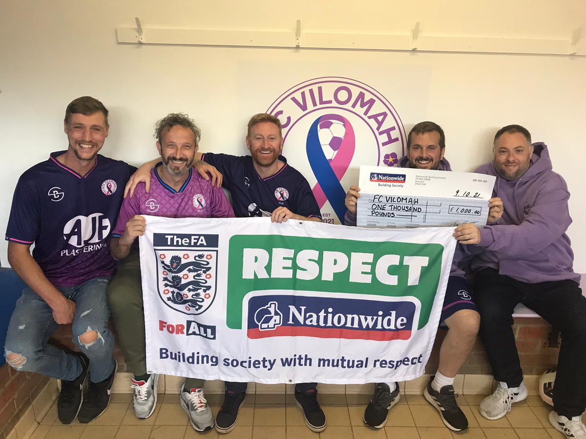 We cannot thank @AskNationwide @mrchrishull @EssexCountyFA for all the support. This will help fund the club for another season and help us make the club affordable for all. #TheViolets #morethanafootballclub #BabyLossAwareness