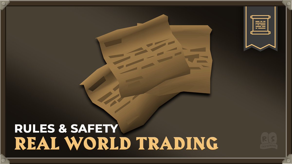 We will be introducing additional measures in the coming months to counter real world trading (RWT).

Find out our plans for Gold Buyers and the Duel Arena in this latest Game Integrity blog.

🔗 osrs.game/Real-World-Tra…