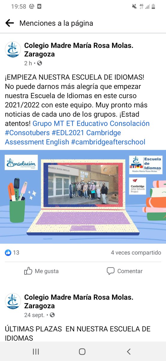 Encantados de acompañar el colegio @ rosamolaszaragoza en esta apasionante aventura