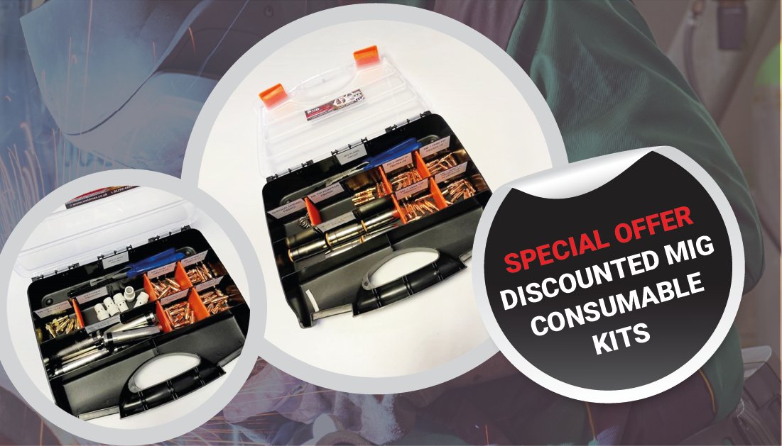 WeldmaxUk's tweet photo. Special Offer! 📢 Our new #MIG consumable kits are now available at a discounted price for a limited time only ⏰ Designed for the popular MB25 &amp; MB36 torches, the kits contain a variety of MIG tips, adapters, shrouds and more. Discover more and act now: https://t.co/h44yRh6XvI https://t.co/A8Vs1N1QPe