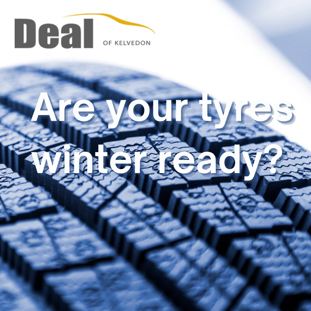 Are your tyres ready for winter? When did you last check yours? 

Here at Deal Of Kelvedon, we offer a comprehensive tyre service. 

Tel: 01376 570331
Email: info@dealcars.co.uk

#dealofkelvedon #tyrechecks #tyreservice