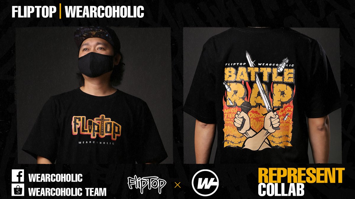 FlipTop_Battles's tweet photo. Bago maubusan at available rin sa Shopee!
Wearcoholic - Tipsy D
FB: https://t.co/s1aKCpmLDl
#FlipTopRepresentCollabs #FlipTop #Wearcaholic #TipsyD
#BataanRepresent https://t.co/oVLZBZLHJm