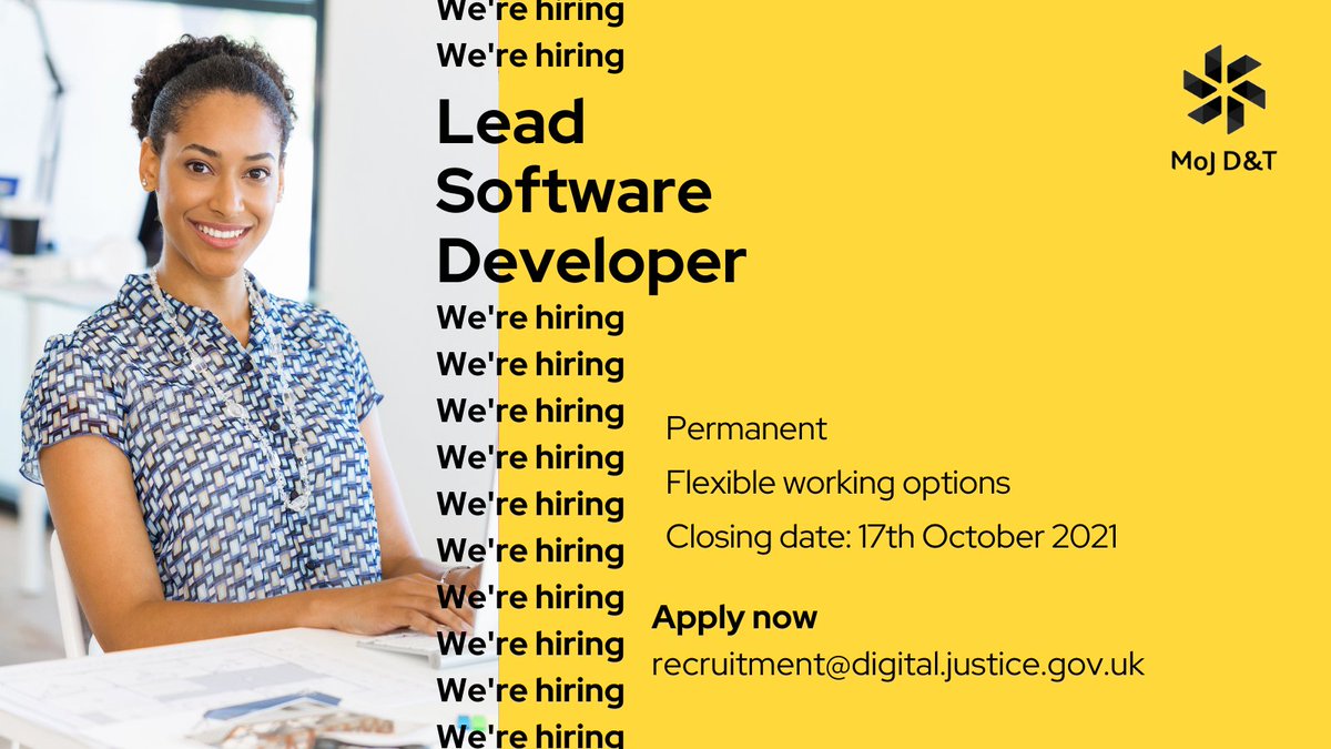 We are looking for a Lead Software Developer who really wants to make a difference and be part of delivering the <a href="/LegalAidAgency/">Legal Aid Agency</a> mission. You will be managing and inspiring others while shifting between code, architecture and product strategy! bit.ly/LeadDMoJDT #MoJDTLife