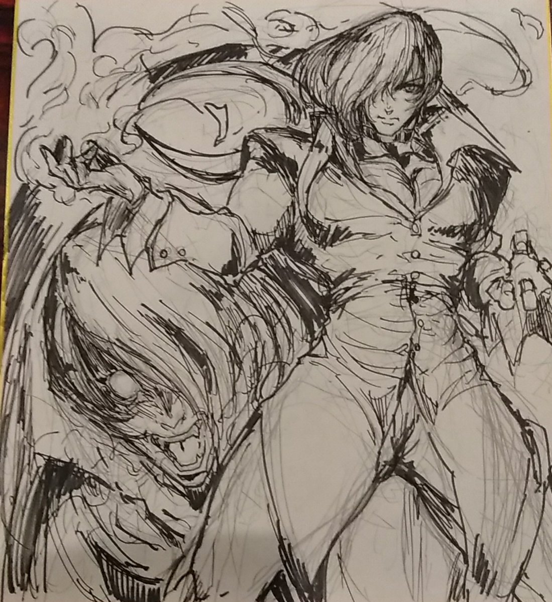 格ゲーキャラ下書き中…。 