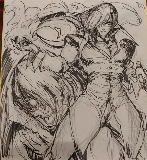 格ゲーキャラ下書き中…。 