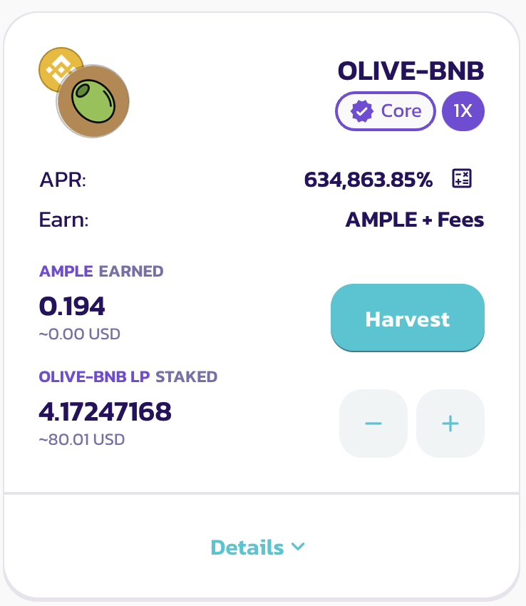 OliveCashBsc's tweet photo. #BSC
The new @ampleswap farms are alive now!
 Stake OLIVE/BNB to earn AMPLE.
https://t.co/LGZqxE5bOb
Stake AMPLE/BNB to earn Olive
https://t.co/OZwDC06IJE https://t.co/QchfY3DpE1