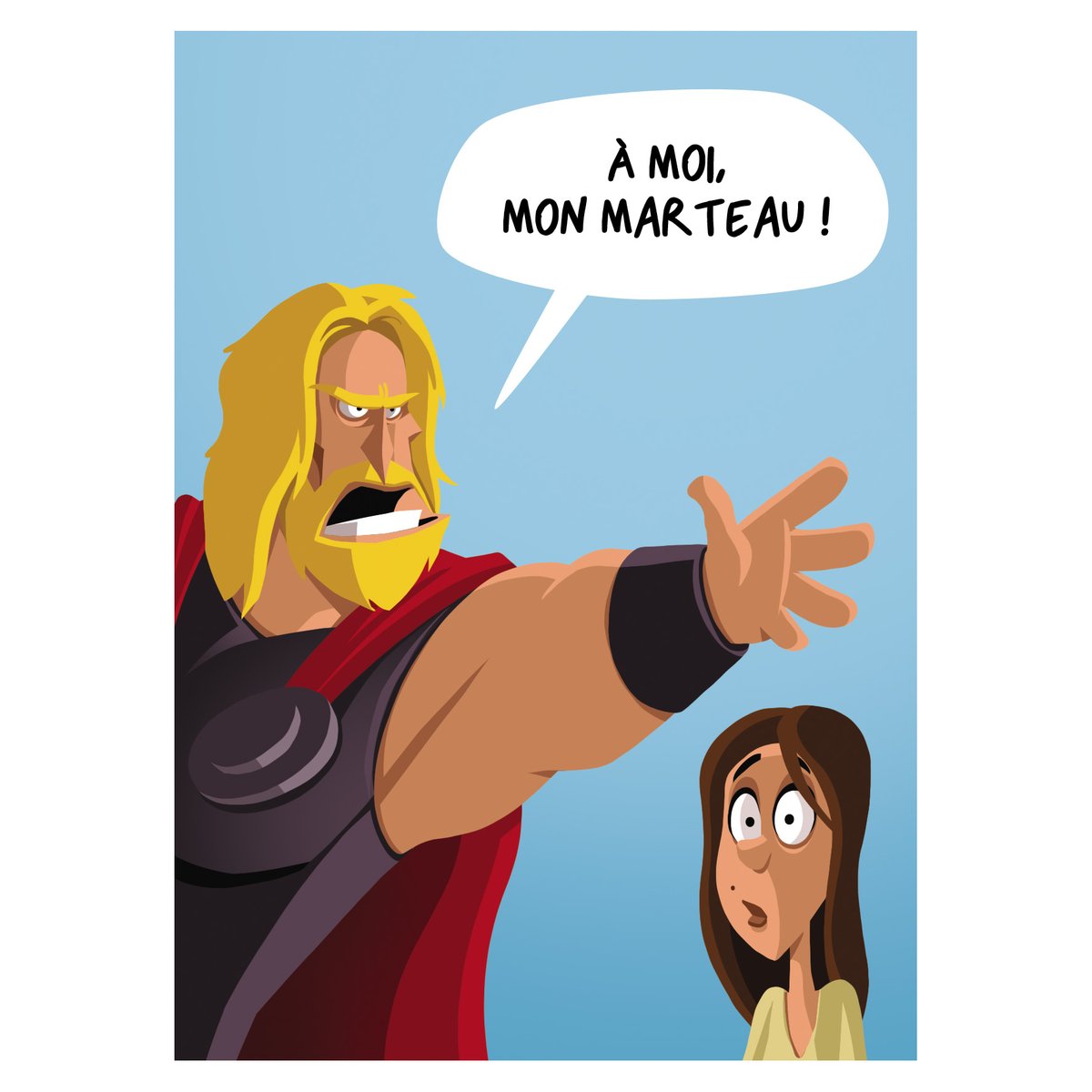 Stwivo's tweet photo. Allez ! Teasons un peu avec un nouvel extrait de notre prochaine BD avec le fantastique Ced ! C’est cadeau !

#bd #comics #humour #parodie #marvel #mcu #thor #marteau #jane #jungleedition https://t.co/YzgfOtmO8Q