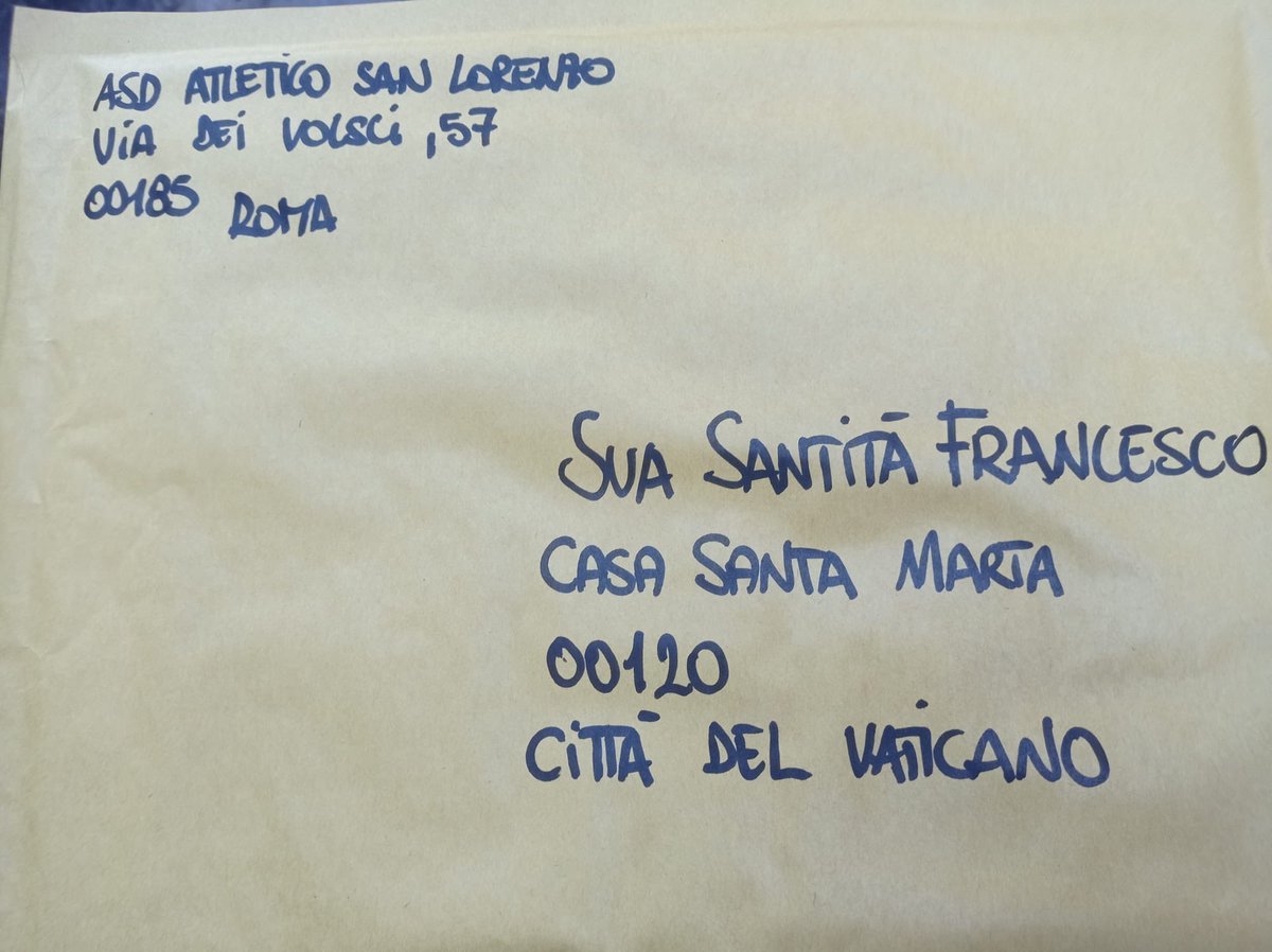 Ieri abbiamo spedito la nostra lettera a <a href="/Pontifex_it/">Papa Leone XIV</a> per spiegargli cosa succede a San Lorenzo. Come per il <a href="/SanLorenzo/">San Lorenzo</a> argentino per il Gasodromo, anche noi vogliamo vincere la nostra battaglia ed avere un campo di calcio a disposizione di tutti e tutte. 

#ILCAMPONONSITOCCA