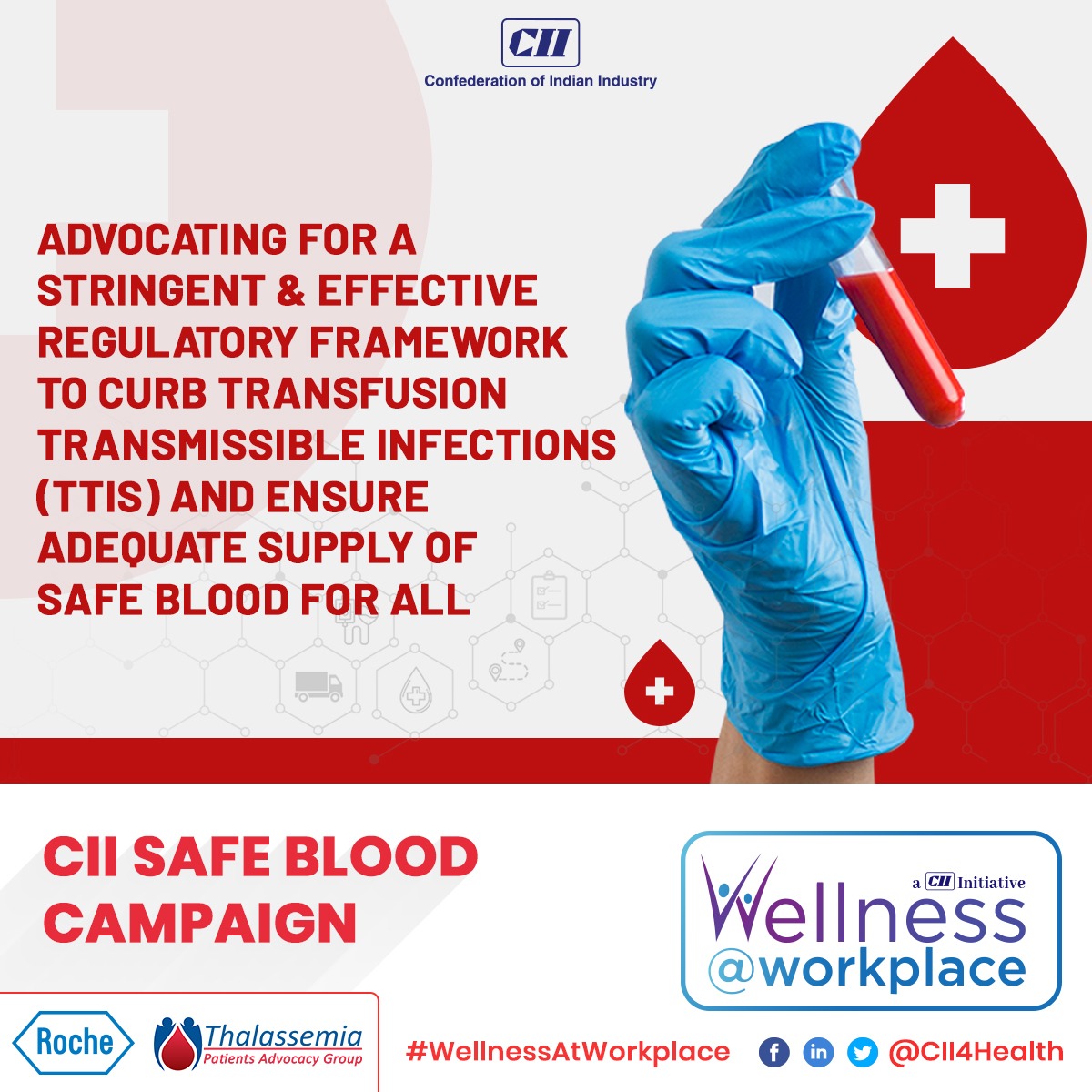 TPAG is proud to join hands with CII for its #SafeBloodCampaign for ensuring suitable policy framework for adequate supply of safe blood <a href="/FollowCII/">Confederation of Indian Industry</a> <a href="/thalindia/">Thalassemics India</a> <a href="/thalassaemiaTIF/">TIF</a> #healthcare #thalassemia #hepatitis