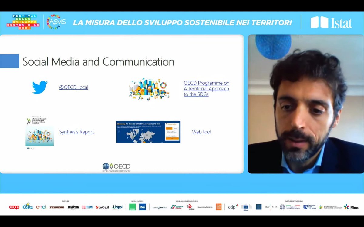 .<a href="/paolo_veneri/">Paolo Veneri</a> <a href="/OECD_local/">OECD SMEs, Regions, Cities & Tourism</a> 

"Nell'esperienza OCSE abbiamo costruito una base dati per valutare le disparità regionali attraverso la lente degli #SDGs. Abbiamo lavorato su due scale: regionale e aree metropolitane".

#FestivalSviluppoSostenibile #istat #13ottobre #STIAMOAGENDO
