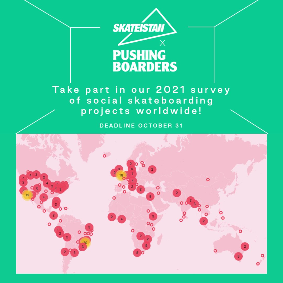 thegoodpush's tweet photo. Have you taken part yet? Quick! The deadline is October 31st!
What are the current aims, challenges and activities of social skateboarding projects worldwide? We want to hear from you!
https://t.co/kcYXkeR9X0
#socialskateboarding #skateboarding #goodpush #skateistan https://t.co/T0sYoSUUby