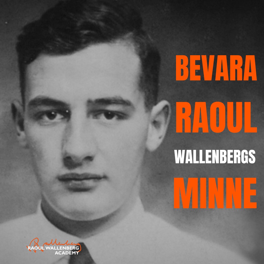Med anledning av #MalmöForum vill RWA påminna om att bevara Raoul Wallenbergs minne. Raouls gärning i Budapest är unik och räddade tiotusentals judar undan #Förintelsen Med Raoul som inspiration kan vi bygga en motståndskraftig demokrati fri från antisemitism #RememberReAct